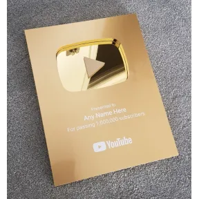 Trofeo YouTube 100.000 seguidores: Oro o Plata para nuevas cuentas