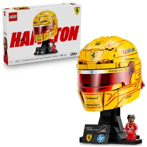 Casco Lewis Hamilton LEGO Ferrari F1 43022 con minifigura