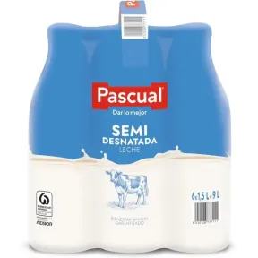 Leche Semidesnatada Pascual 6x1,5L