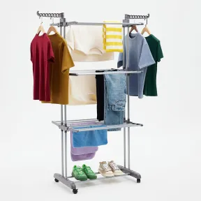 Tendedero Ajustable Amazon Basics de 4 Niveles y 24 kg