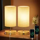 Lámparas Táctiles de Noche USB, 2 Piezas Regulables