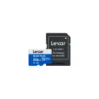 Tarjeta MicroSD 256GB Lexar Blue Plus con adaptador UHS-I