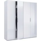 Armario Grande Blanco Brillo 4 Puertas, 200x180x52 cm
