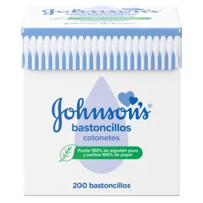 Bastoncillos suaves Johnson's Baby para toda la familia 200 u.