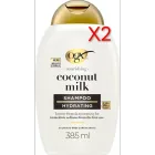 Champú Hidratante OGX con Leche y Aceite de Coco, 385 ml