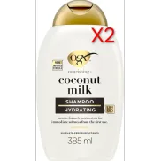 Champú Hidratante OGX con Leche y Aceite de Coco, 385 ml
