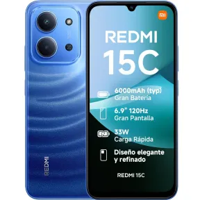 Redmi 15C Azul - 4 GB RAM, 256 GB Almacenamiento