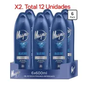 Gel de Ducha Marine Magno - Pack de 6 x 600ml Regenerante