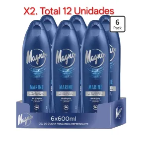 Gel de Ducha Marine Magno - Pack de 6 x 600ml Regenerante