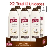 Gel de Ducha La Toja Aceite de Coco, pack 6 x 600 ml