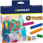 Cerás profesionales Manley soft pastels - Pack de 24 unidades