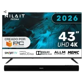 Barra de sonido Bluetooth Nilait Prisma 43" LED 4K WebOS
