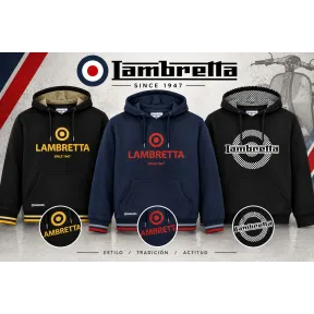 Sudadera Hombre Lambretta Brand Target (3 modelos)