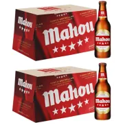 48 Botellines de Mahou 5 Estrellas en 2 Packs de 24