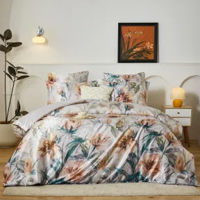 Funda nórdica Deluxe estampado floral satén 220x240