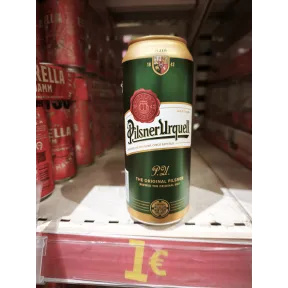 Cerveza Checa Pilsner Urquell en Lata de 50 cl.