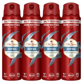 Desodorante Spray Old Spice Deep Sea Sin Aluminio 48H