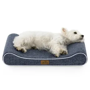 Cama Impermeable Azul para Perro Pequeño 76x50cm Lavable
