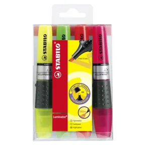 Pack de 4 marcadores fluorescentes STABILO LUMINATOR