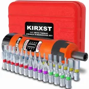 KIRXST Destornillador Dinamométrico 14" con 31 Piezas