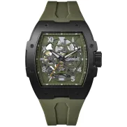 Reloj automático Ingersoll para hombre 50 mm esfera esqueleto verde