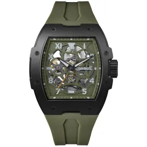 Reloj automático Ingersoll para hombre 50 mm esfera esqueleto verde