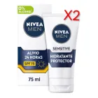 NIVEA MEN Crema Facial Hidratante Protector FP15 para Hombres