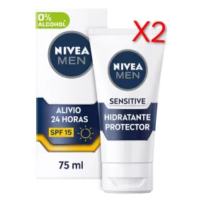 NIVEA MEN Crema Facial Hidratante Protector FP15 para Hombres