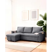 Sofá Cama Reversible con Chaise Longue y Almacenaje