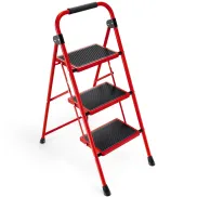 Escalera Plegable de 3 Escalones Antideslizante y Ligera.