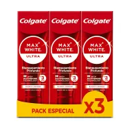 Pasta de Dientes Blanqueadora Colgate Max White - Pack de 3