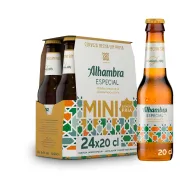 24 Botellines Alhambra Especial - Cerveza Lager Mini