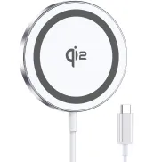 Cargador Magnético 15W Inalámbrico para iPhone 12 a 17