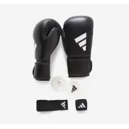Kit de Boxeo Adidas V2: Guantes, Vendas y Protector Bucal