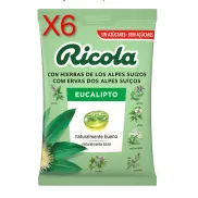 Caramelos Ricola Eucalipto, Menta y 13 Hierbas Sin Azúcar