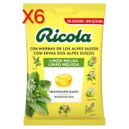 Ricola Caramelos Duros Sin Azúcar con Limón Melisa y Hierbas
