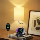 Lámparas de mesa OUTON con puertos USB, regulables táctiles