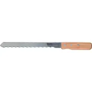 Cuchillo de doble hoja serrado 270mm, mango de madera