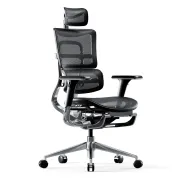 Silla Ergonómica Diablo V-Master Negra de Malla y Cuero