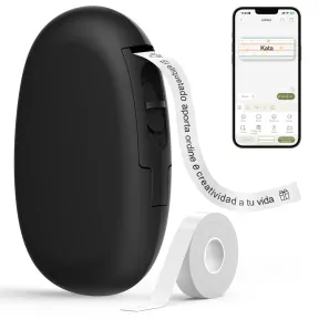 Etiquetas Adhesivas Continuas, Etiquetadora Bluetooth Negra