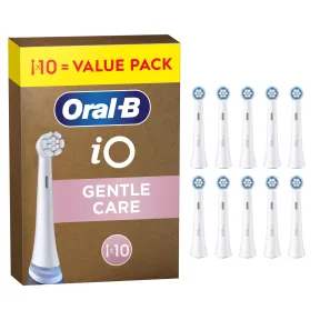 Cabezales de Recambio Originales Oral-B iO Gentle Care, Pack 10