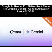 Canva Pro vitalicio + 18m de Gemini Pro