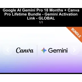Canva Pro vitalicio + 18m de Gemini Pro
