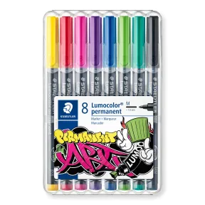 Estuche exclusivo con 8 rotuladores permanentes STAEDTLER 317 WP8-1