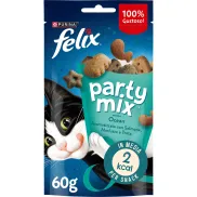 Snack para Gato Felix Party Mix Ocean, 8 Bolsas de 60 g