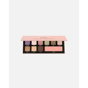 Paleta de 9 sombras y rubor en un solo producto