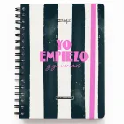 Agenda Escolar Semanal 2026-2027 con Pegatinas - Mr. Wonderful