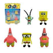 Pack de 5 Figuras Coleccionables Bob Esponja de 5 cm