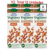 Bebida de Almendras CLA Vegetánea Pack 6x1L (Total 12 Unidades)