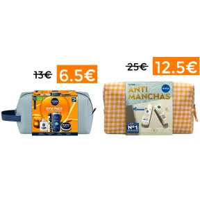Neceser NIVEA anti manchas 50% y Gympack Men a buen precio